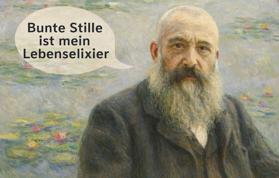 Claude Monet, Moderne Kunst, Porträt, Impressionismus, Comic, Seerosen,