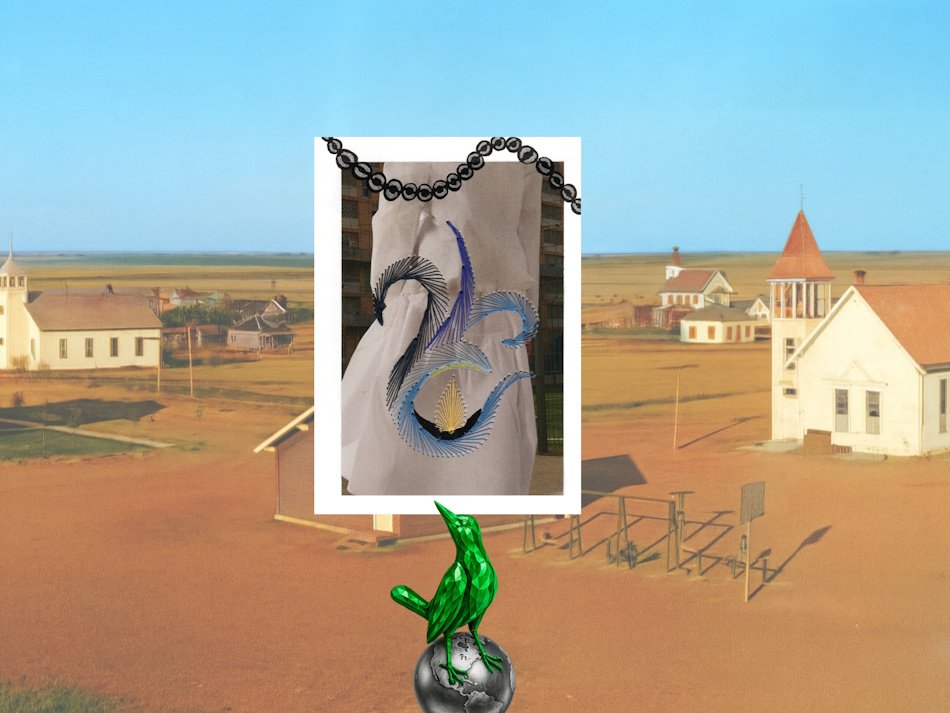 Kansas, Haus, weißes Haus, 100 Jahre Weltgebetstag der Frauen, WGT, Landschaft, USA, Vereinigte Staaten von Amerika, Grußkarte, Fadendesign,