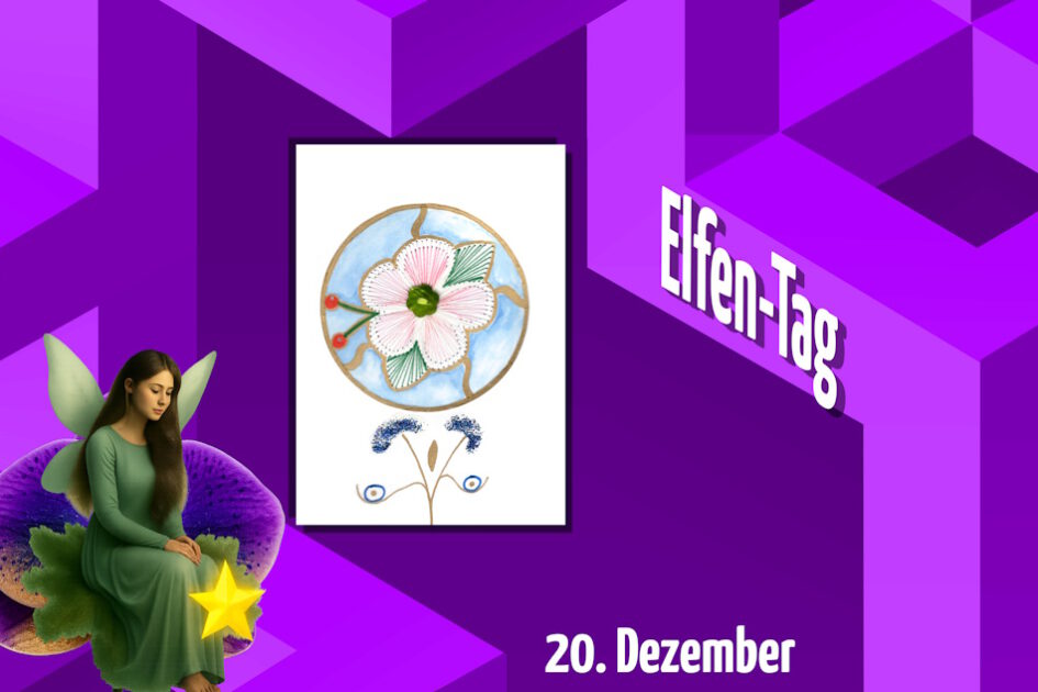 violett, Grafik, Geometrie, Herz, Grußkarte, Fadendesign, Weißdorn, Elfe, Stern,