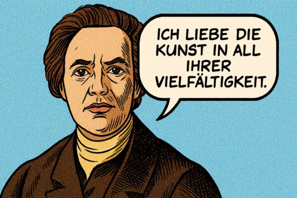 Marie Bock, Künstlerporträt, Comic, Gewebtes,