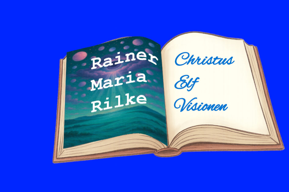 Rainer Maria Rilke, Buch, Christus / Elf Visionen, Traumlandschaft, Planeten, Auge, Himmel, Vision, Strahlen